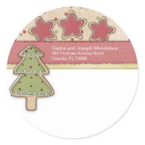 Christmas Cookies Mailing Label Stickers