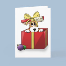 Christmas Corgi Puppy cards