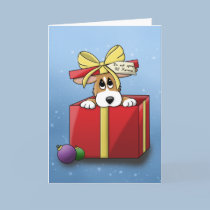 Christmas Corgi Puppy cards