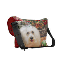 Christmas - Coton de Tulear - Claire Messenger Bag