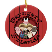 Christmas Country Fun Animal Friends Christmas Ornament