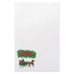 Christmas Couple in a Sleigh Stationery Design