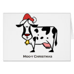 Christmas Cow Greeting Card