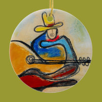 Christmas Cowboy ornament ornaments