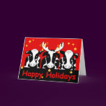 Christmas Cows Greeting Card