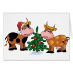 Christmas Cows Greeting Cards