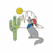 Christmas Coyote embroidered shirts