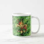 Christmas Crawfish Fleur-de-lis Coffee Mugs
