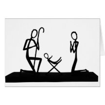 Christmas crib cards