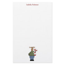 Christmas Critters · Moose & Candy Cane stationery by CSCountryCuties Christmas Critters · Moose & Candy Cane stationery