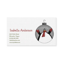 Christmas Critters · Penguin Ornament business cards