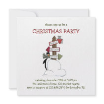 Christmas Critters · Penguin & Signpost invitations by CSCountryCuties Christmas Critters · Penguin & Signpost invitations