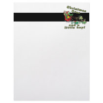 christmas croc a little hop frogs and crocodile customized letterhead