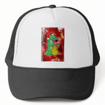 Christmas Crocodile Trucker Hat