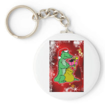 Christmas Crocodile Key Chain
