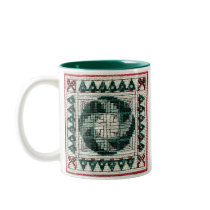 Christmas Cross-stitch Mug by donnapool Christmas Cross-stitch Mug