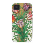 Christmas Cross with Flowers iPhone 4 Covers
