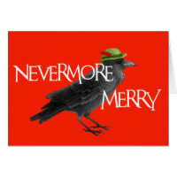 Christmas Crow Card