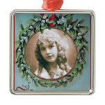 CHRISTMAS CROWN WITH MISTLETOES PHOTO TEMPLATE CHRISTMAS ORNAMENTS