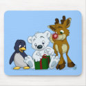 Christmas Cubs mousepads by dooodlebugg Christmas Cubs mousepads