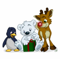 Christmas Cubs Acrylic Cut Outs