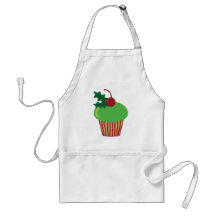 Christmas Cupcake Aprons