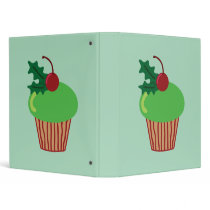 Christmas Cupcake Vinyl Binders