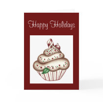 Christmas Cupcake Greeting Card Invitation by suncookiez Christmas Cupcake Greeting Card Invitation