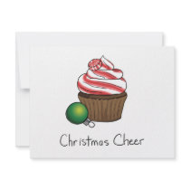 Christmas Cupcake Invitations