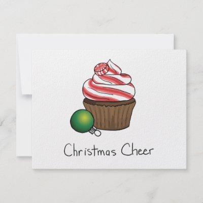 Christmas Cupcake invitations