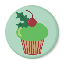 Christmas Cupcake magnets by toxiferousholidays Christmas Cupcake magnets