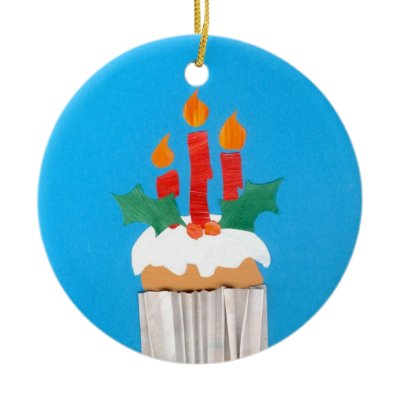 Christmas Cupcake Ornament