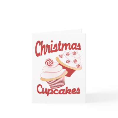 Christmas Cupcakes Greeting Card by candystore
