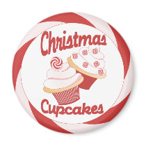 Christmas Cupcakes magnets by candystore Christmas Cupcakes magnets