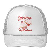 Christmas Cupcakes Mesh Hats