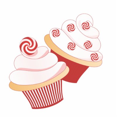 Christmas Cupcakes Oranment Acrylic Cut Outs by candystore