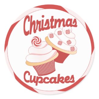Christmas Cupcakes sticker