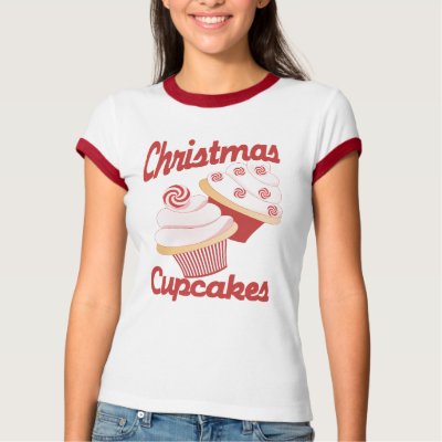 Christmas Cupcakes t-shirts