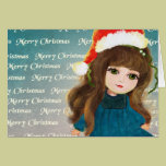 Christmas cute cartoon doll Card cards