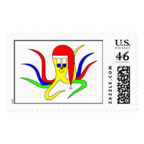 Christmas Cuttlefish postage