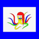 Christmas Cuttlefish postcards