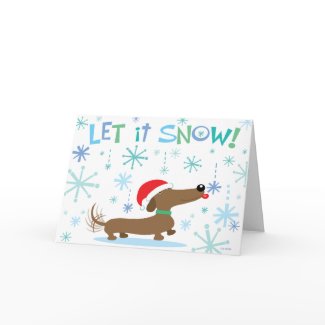 Christmas Dachshund card