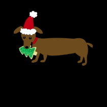Christmas Dachshund t-shirts by totallypainted Christmas Dachshund t-shirts