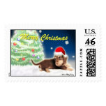 Christmas Dachshund (Xmas Tree) Postage postage