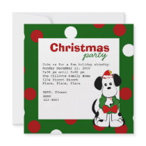 Christmas Dalmatian Invitation