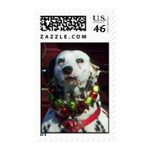 Christmas Dalmatian Postage