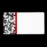 Christmas Damask  Address Labels -