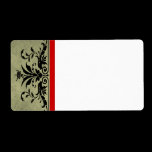 Christmas Damask  Address Labels -