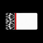 Christmas Damask  Address Labels -
