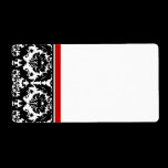 Christmas Damask  Address Labels -